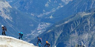 group of hikers training for high elevation